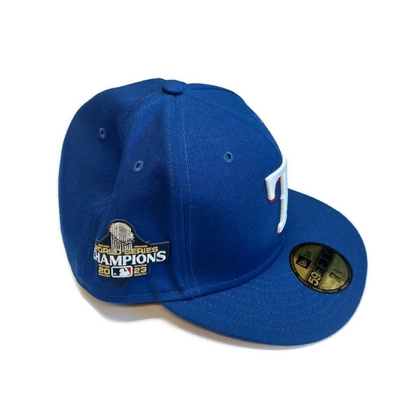 59Fifty New Era Texas Rangers Fitted Hat 7 5/8 Cap 2023 World Series Champions - Picture 3 of 8